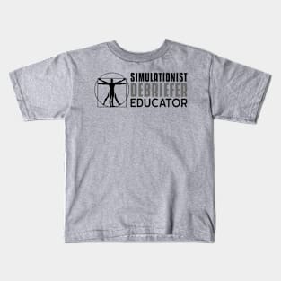 Simulationist Debriefer Educator 4 Kids T-Shirt